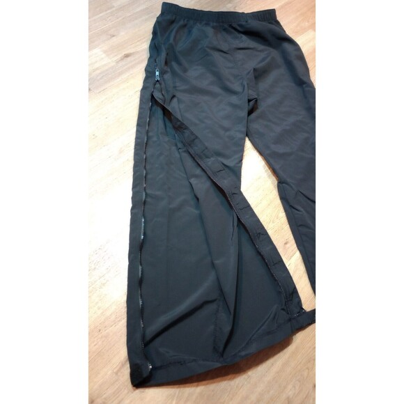 Vintage LL Bean Pants Womens XL Black Windbreaker Nylon Full Zip Extra Large - Picture 8 of 16